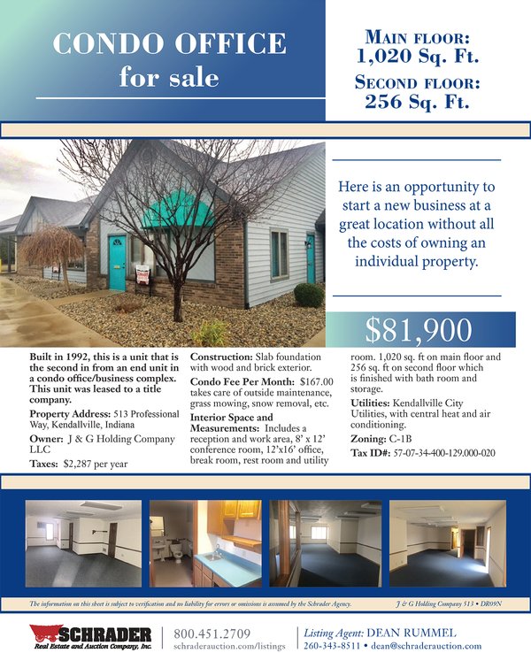 Listing brochure cover - Condo Office/Business Complex